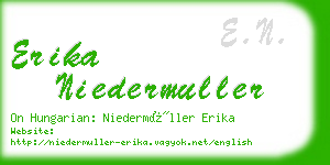 erika niedermuller business card